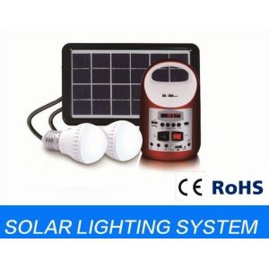 China mini solar panel lighting kits for camping, mini solar home  system , solar light for camping solar bule.yellow on sale