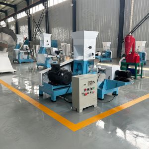 Buy cheap Feed Pellet Production Line / Single Screw Extruder dog food maker machine from wholesalers