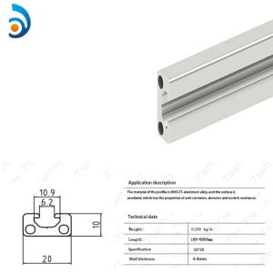 Buy cheap 1020 Industrial Aluminum Profile T5 T6 Aluminum Alloy Profile from wholesalers
