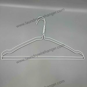 Buy cheap 18inch disposable Clothes Wire Hanger For Dry Cleaner-White from wholesalers