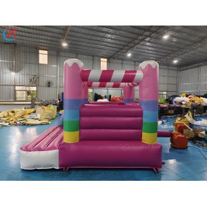 Buy cheap Commercial Grade Inflatable Bounce House Pink House Inflatable Jumping Castle from wholesalers