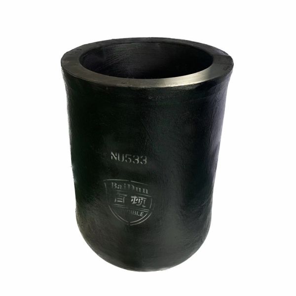 Buy cheap Carborundum Graphite Induction Furnace Crucible Cylindrical Straight Barrel Crucible from wholesalers