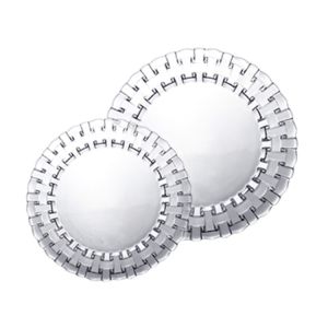 Buy cheap Factory Direct China Manufacturer Classic Woven Collection Clear Plate Set with 2 Sizes from wholesalers