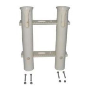 Buy cheap Durable White Boat Plastic Rod Holder 2 Tube Fishing Plastic Rod Holder Rack from wholesalers