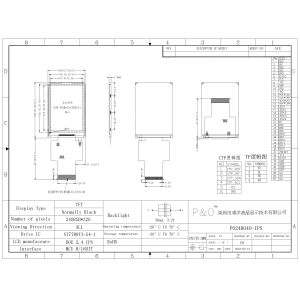 Buy cheap Polcd 2.4 Inch IPS LCD Screen High Brightness 450 Nit MCU ST7789V 240x320 Resolution TFT LCD Display Module from wholesalers