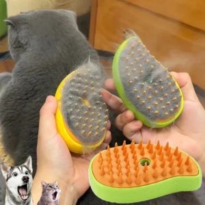 Buy cheap 3-in-1 Electric Pet Grooming Brush with Spray Function from wholesalers