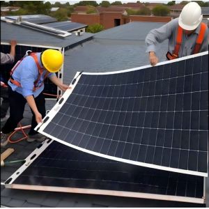 Buy cheap Flexible Mono Solar PV Panel 380W High Efficiency 21.5% Ultra Thin Half Cell Design for Wholesale Use from wholesalers