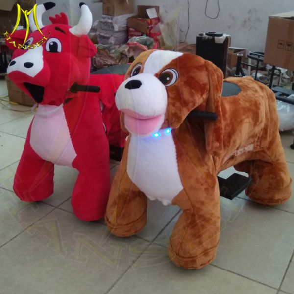 Buy cheap Hansel amusement park games electric plush walking animal toy rides from wholesalers