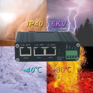 Buy cheap 12VDC Output Industrial IEEE802.3af/at PoE Splitter with 2 Ports PoE Switch Function from wholesalers