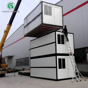 Prefab Folding Container House For Temporary Office And Accommodation On