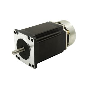 Buy cheap NEMA23 size 57mm Stepper motors with brake motor torque 2.3N.m(329oz-in) shaft diameter 6.35/8.0mm 4A from wholesalers