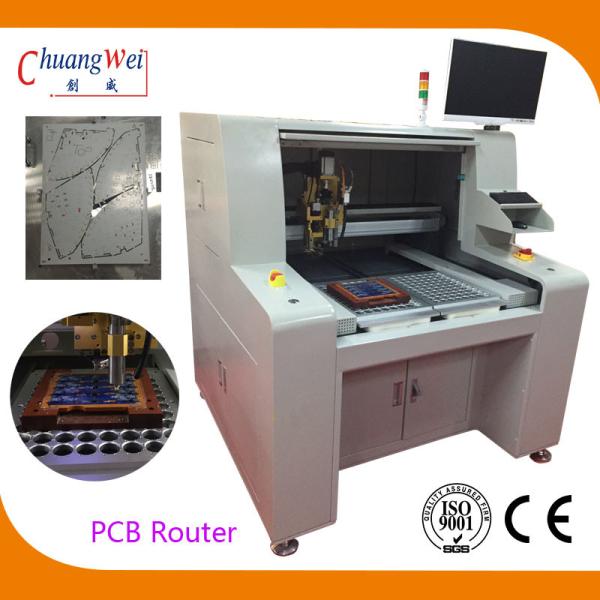 Buy cheap High Efficient PCB Router Machine PCB Singulation Dual workstation from wholesalers