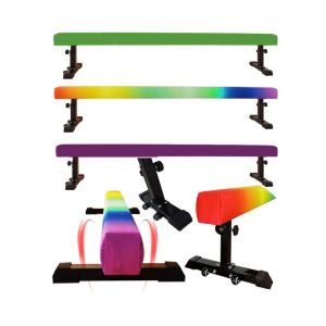 Buy cheap Adjustable Wheels 8ft Oval Shape Suede surface  Gymnastics Training Beam from wholesalers