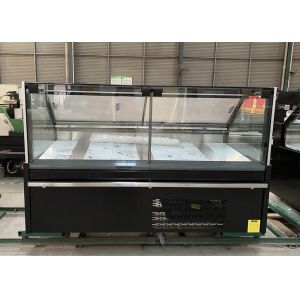 VENTILATED COOLING REFRIGERATED FOOD SHOWCASES WITH BACK STORAGE CABINETS