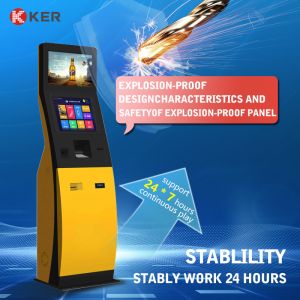 Buy cheap Ultra Slim Self Service Check In Pos Holder Kiosk Multifunction Self Service Kiosk from wholesalers