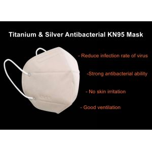 Buy cheap KN95 FFP2 Titanium silver coated 99%PFE Antibacterial Face Masks from wholesalers