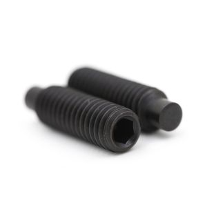 Buy cheap Steel Material Black Zinc Hex Socket Half Dog Point Grub Screw for Precise Fastening from wholesalers