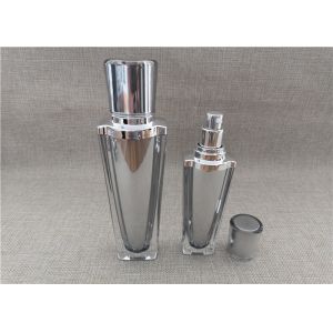 Buy cheap Sliver Cap Refillable Pump Bottles , Empty Lotion Containers 60 / 120G from wholesalers