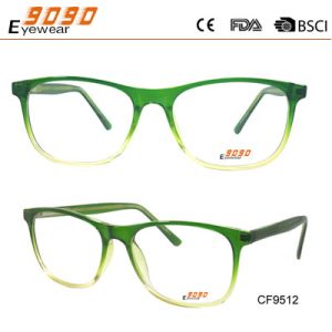 Buy cheap Fashionable CP Optical Frames with green color frame and temple, Suitable for women from wholesalers