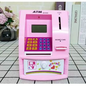 Buy cheap abs material pink or blue or many colors hot sale atm digital counting coins safe for kids from wholesalers