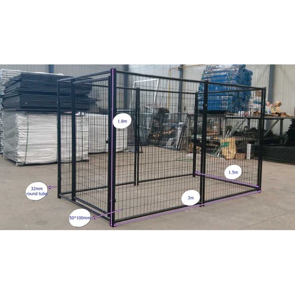 Quality Heavy Duty Welded Wire Dog Kennel / Lucky Dog Uptown 5' W*10' L*6' H Dog Kennel for sale