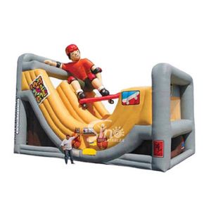 Buy cheap Custom extreme u shaped slide skateboard inflatable slide from wholesalers