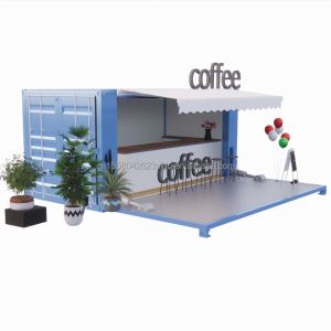 Buy cheap 50/75/100mm Wave Sandwich Panel Wall Luxury 20ft Foldable Container House for Coffee Shop/Container Cafe/Container Bar from wholesalers