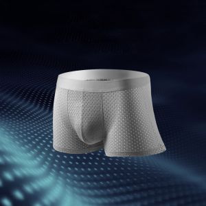 Anti-Bacterial Plus Size Boxer Shorts Ice Silk Men'S Polyester Spandex Boxer