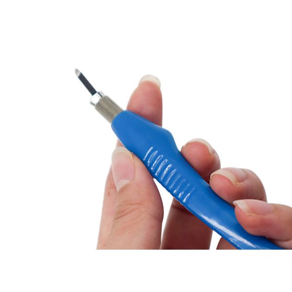 One Side Manual Tattoo Eyebrow Pen Microblading Blue Light For Eyebrow tattoo