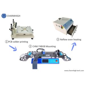 Buy cheap Small Surface Mount Solder Paste Silk Print , CHMT48VB Chip Mounter , PCB Heating SMT Production Line from wholesalers