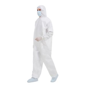 Buy cheap Hooded Disposable Medical Protective Microporous Coveralls antistatic from wholesalers
