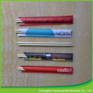 Buy cheap 20 cm Disposable Bamboo Round Chopsticks with Custom Printed Logo from wholesalers