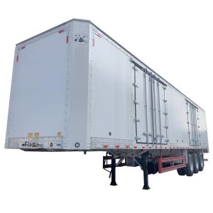 CIMC Van Type Semi Box Trailer 3 Axle Foot Dry Van Container Semi Trailer