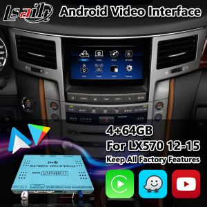 Lsailt Android Video Interface for 2012-2015 Lexus LX570 with GPS Navigation