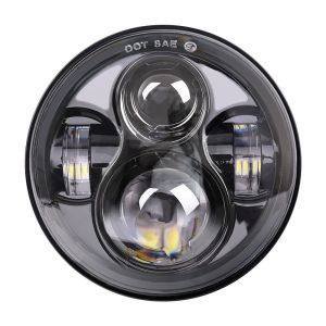 Buy cheap Black Automobile Led Headlights , Harley Davidson Led Motorcycle Headlight from wholesalers