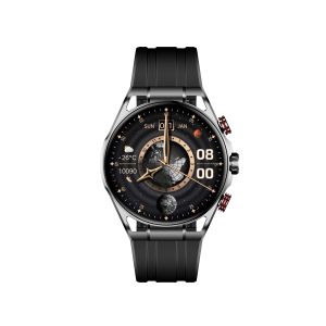 Buy cheap Amoled Smart Watch Round Shape Black Water Resistant Fitness Watch from wholesalers