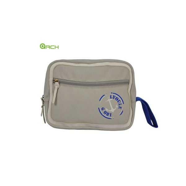 Buy cheap Multiple Interior Pockets Reusable Canvas Tote Bag Cross Stitching from wholesalers