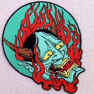 Buy cheap Samurai Hannya Custom Felt Patches Personalized Patches For Clothes from wholesalers