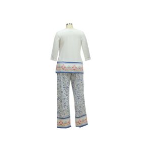 Buy cheap Round Neck Adult / Ladies Pajama Sets Sleeping Clothes With Long Bottoms OEM Service from wholesalers