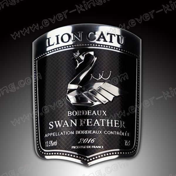 Buy cheap Personalized Customization Metal Spirit Custom Vodka Labels from wholesalers