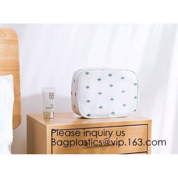 Stylish Black Makeup Brush Organizer Cosmetic Bag Storage Bag With Handle For