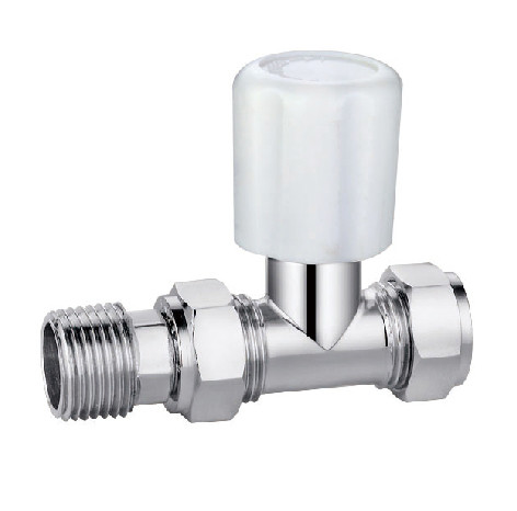 Buy cheap Straight Trv Radiator Manual Control Valve 15mmx1/2'' For Copper Pipe Chrome Plated from wholesalers