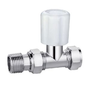 Buy cheap Straight Trv Radiator Manual Control Valve 15mmx1/2'' For Copper Pipe Chrome Plated from wholesalers