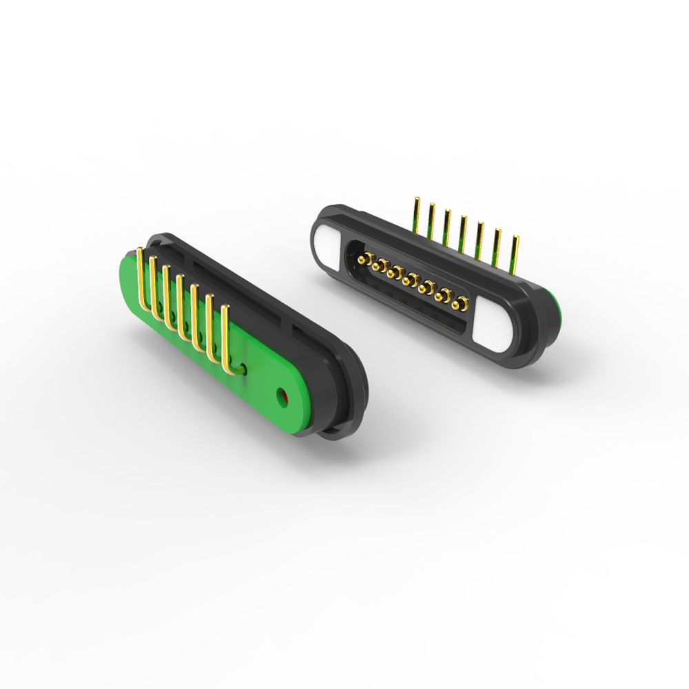 Buy cheap Right angle 7 pin pogo magnetic connector male and female spring pin connector from wholesalers