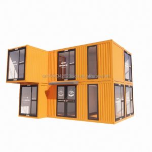 Buy cheap s Modern Double-Story Glass Walls Container House using 50/75/100mm Wave Sandwich Panel Detachable Collapsible Steel Van for Office from wholesalers