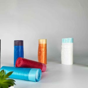 Buy cheap Hand Held Pull Rope Custom Plastic Bag Roll Packaging For Household Drawstring Garbage Bag from wholesalers