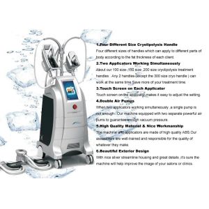 Comfortable Cryolipolysis Body Slimming Machine With 4 Pcs Applicators