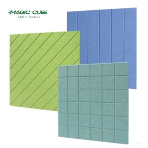 Buy cheap Meeting Room Wall Covering 1200*2400mm Polyester Fiber Acoustic Panel For Sound Reduction from wholesalers