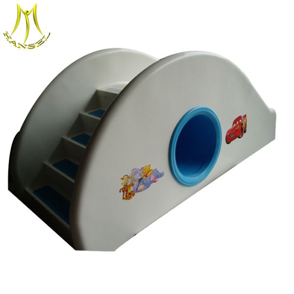 Buy cheap Hansel baby electric bridge wooden play house with slide game center for sales from wholesalers