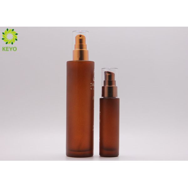 Custom Design 30ml 120ml Empty Cosmetic Bottles Glass Pump Bottle For CBD Face